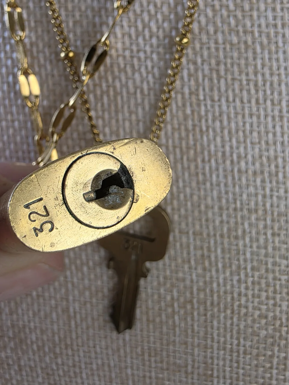 Louis Vuitton Lock & Key Necklace Set on Unbranded Layered Chains - Picture 4 of 8